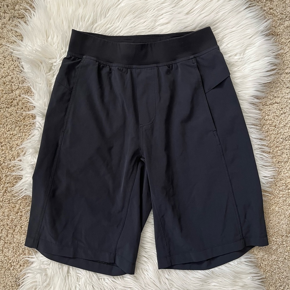 {Lululemon} Unlined Athletic Shorts 11" in Black - Men's Small